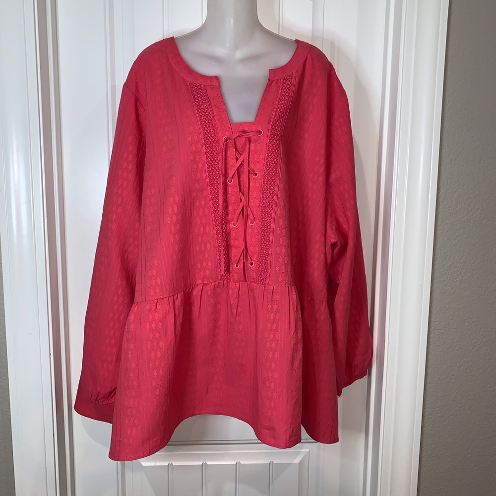 Lane Bryant Pink Top NWOT